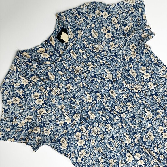 Vintage 90s Teddi Midi Dress Teacher Floral Boho Cottagecore Granny Sweet - Picture 8 of 9